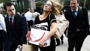 Workers leave Lehman Brothers' HQ after the bank's collapse - copyright Reuters Andrew Winning